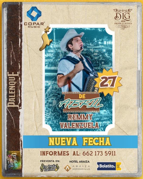 REMMY VALENZUELA EXPOGAN 27 ABRIL 2026 - Boletito.com