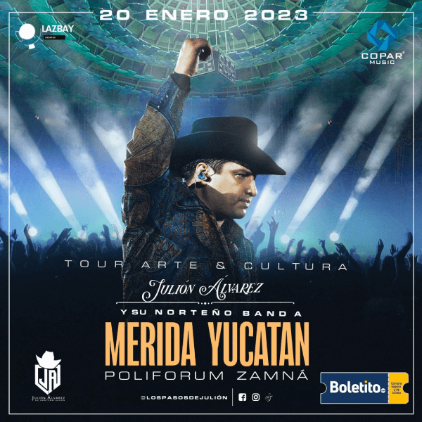 JULION ALVAREZ MERIDA 20 ENE - Boletito.com