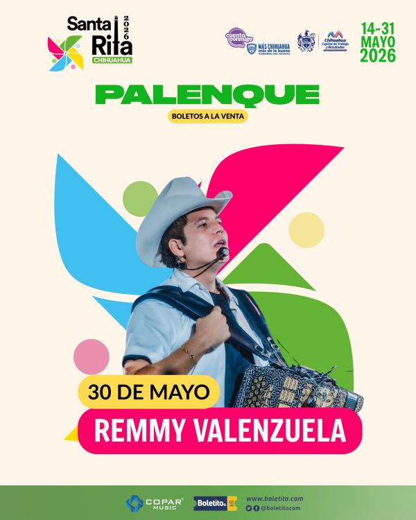 REMMY VALENZUELA STA RITA 2026 - Boletito.com