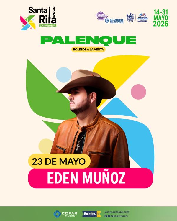 EDEN MUÑOZ STA RITA 2026 - Boletito.com