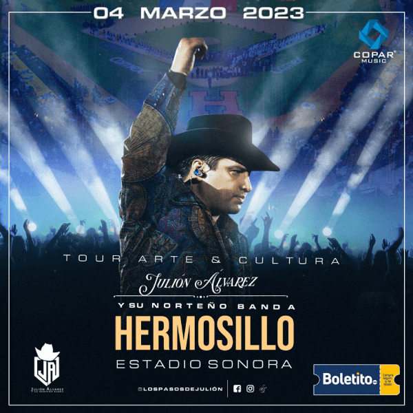 JULION ALVAREZ HERMOSILLO 04 MAR - Boletito.com