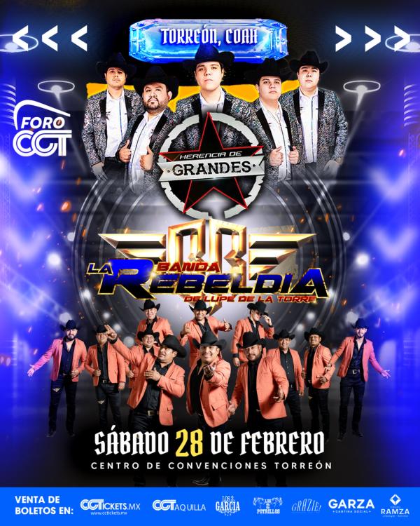 Herencia de Grandes y Banda la Rebeldía 2026 - CCTickets
