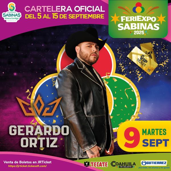 GERARDO ORTIZ FERIEXPO COAH 2025 - JrTicket.com