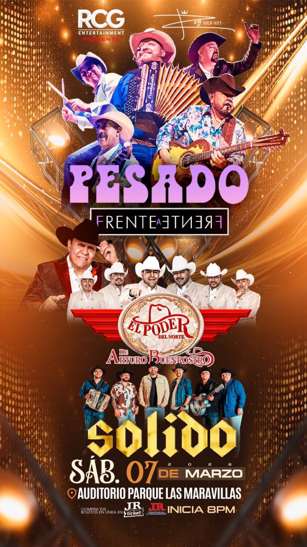 LA FIESTA DEL ACORDEON PESADO, PODER DEL NORTE Y SOLIDO - Jrticket