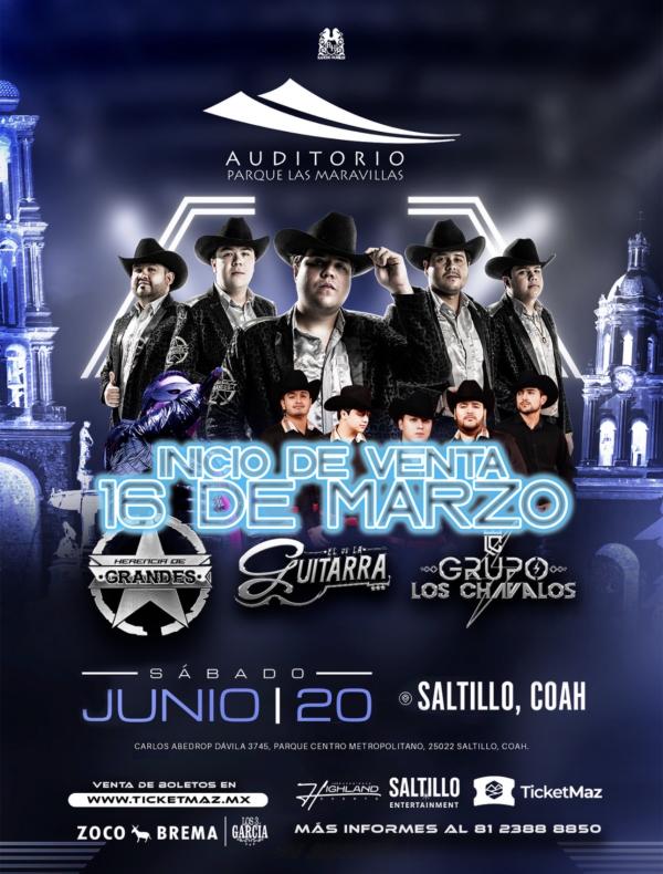 HERENCIA DE GRANDES SALTILLO 2026 - Ticketmaz