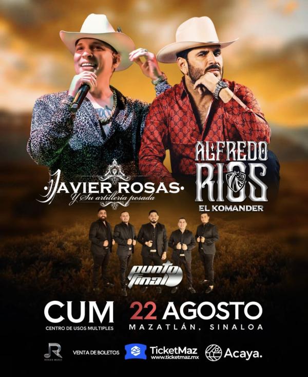 ALFREDO RIOS Y JAVIER ROSAS MAZATLAN 2026 - Ticketmaz